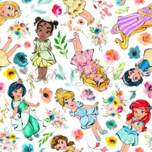Tela princesas niñas