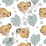 Tela de Simba y hoja