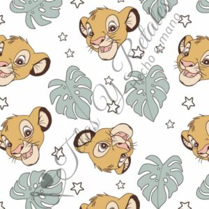 Tela de Simba y hoja