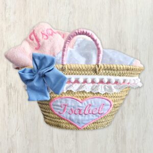 Cesta de playa personalizada de estrellas