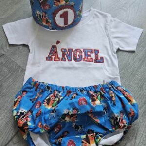Conjunto de Cumpleaños Granja de Zenón con camiseta y cubrepañal - Imagen 2