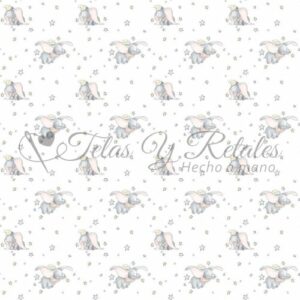 Tela de Dumbo blanca