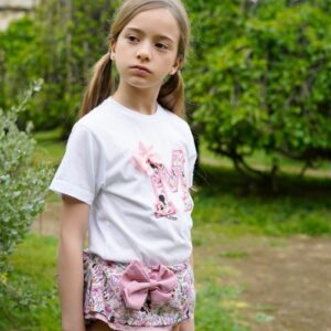Conjunto camiseta con inicial y bragas con volantes de Disney veraniega - Imagen 2