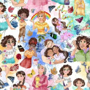 Tela de los personajes de Encanto