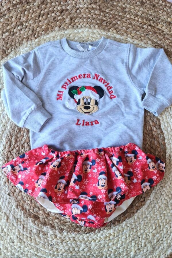 Conjunto de navidad minnie rojo