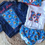 Conjunto de cumpleaños de la Granja de Zenón con chaqueta vaquera