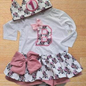 Conjunto de Cumpleaños de Minnie Mouse Rosa