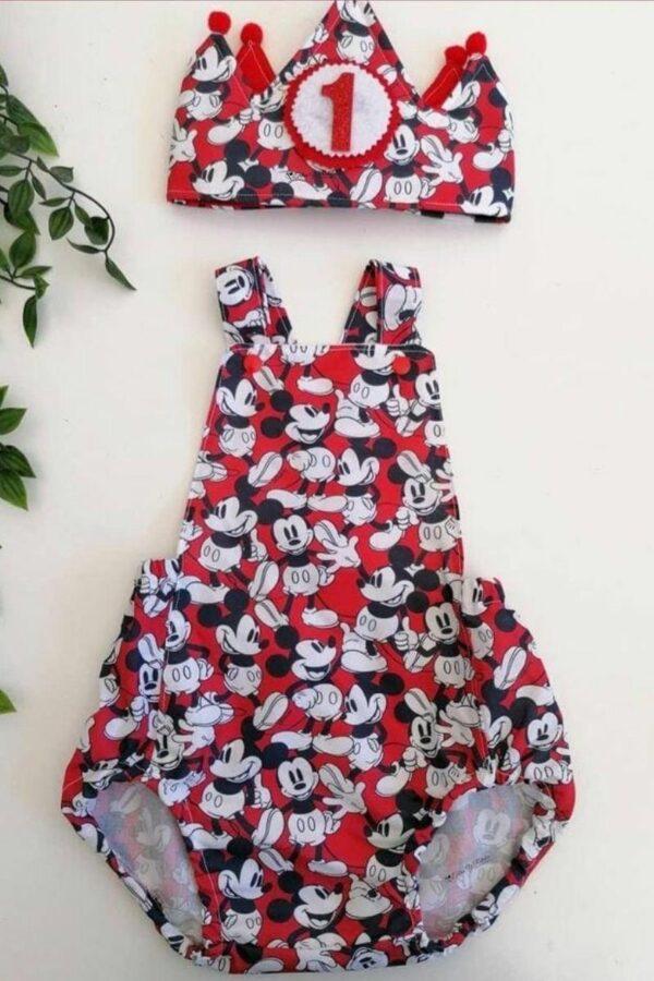 Peto de Cumpleaños rojo de Mickey
