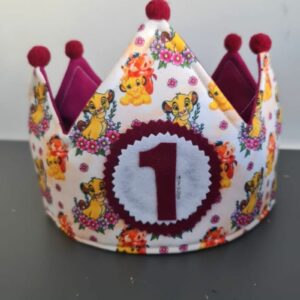 Corona de cumpleaños simba, timón y pumba - Imagen 2