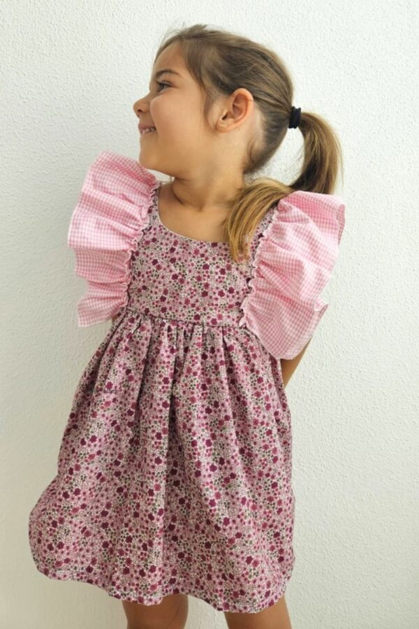 Vestido de estampado floral rosa