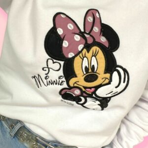 Sudadera blanca para mamás personalizadas de Minnie - Imagen 2