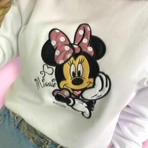 Sudadera blanca para mamás personalizadas de Minnie - Imagen 3
