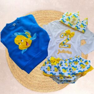 Conjunto de Cumpleaños flounder con sudadera