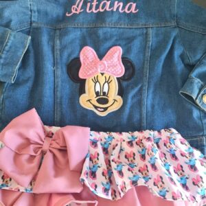 Conjunto Chaqueta y Cubrefalda Minnie vestido azul