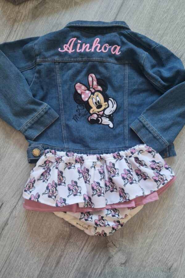 Conjunto Chaqueta y Cubrefalda Minnie rosa