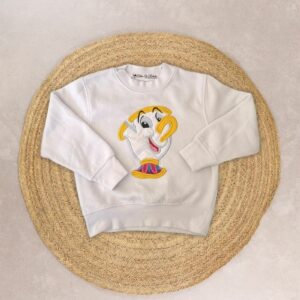 Sudadera personalizada blanca de chip
