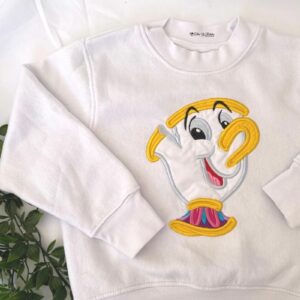 Sudadera personalizada blanca de chip - Imagen 2