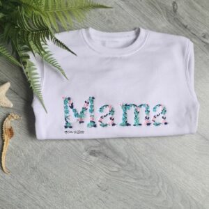 Sudadera blanca Mamá - Imagen 2