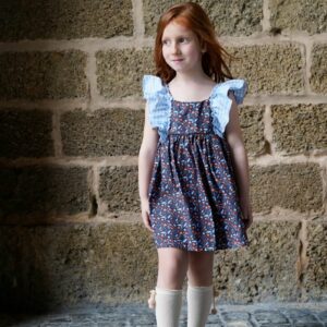 Vestido con braga estampado de flores azul marino - Imagen 3