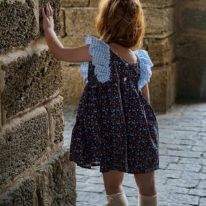 Vestido con braga estampado de flores azul marino - Imagen 4