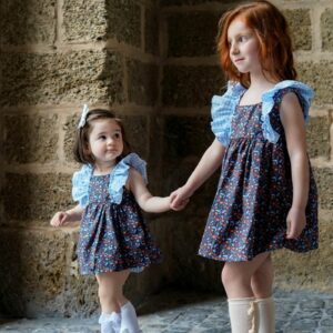 Vestido con braga estampado de flores azul marino - Imagen 5