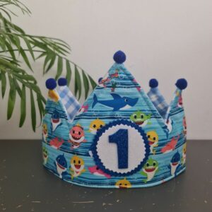 Corona de Cumpleaños Baby Shark