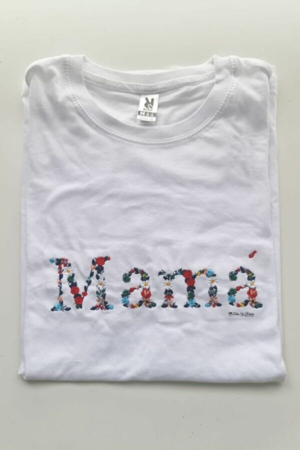 Camiseta blanca Mamá