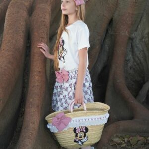 Conjunto Camiseta y Falda Minnie Rosa