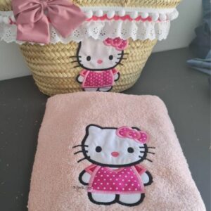 Cesta de playa personalizada Hello Kitty