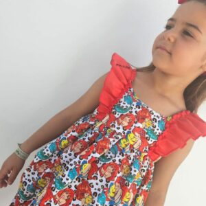 Vestido La Sirenita animal print