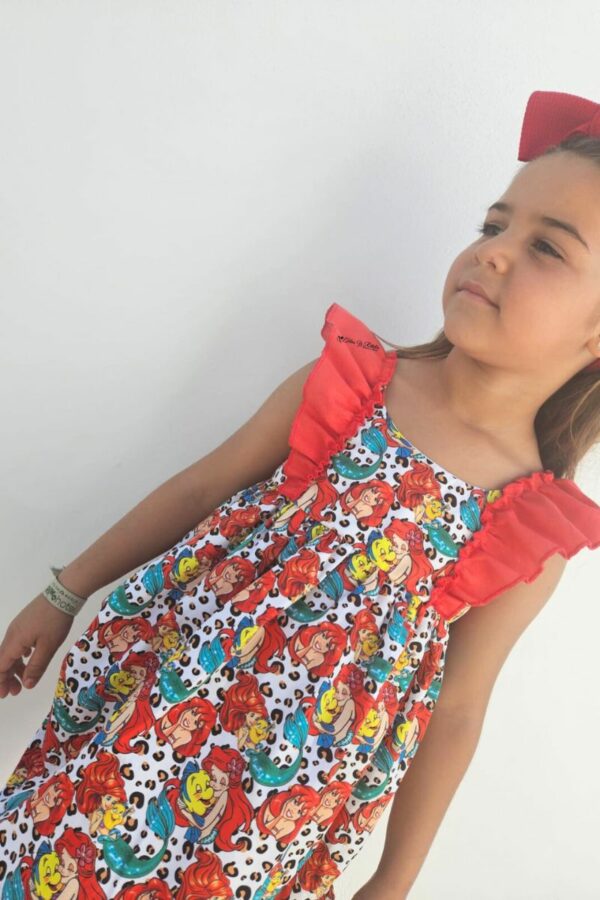 Vestido La Sirenita animal print