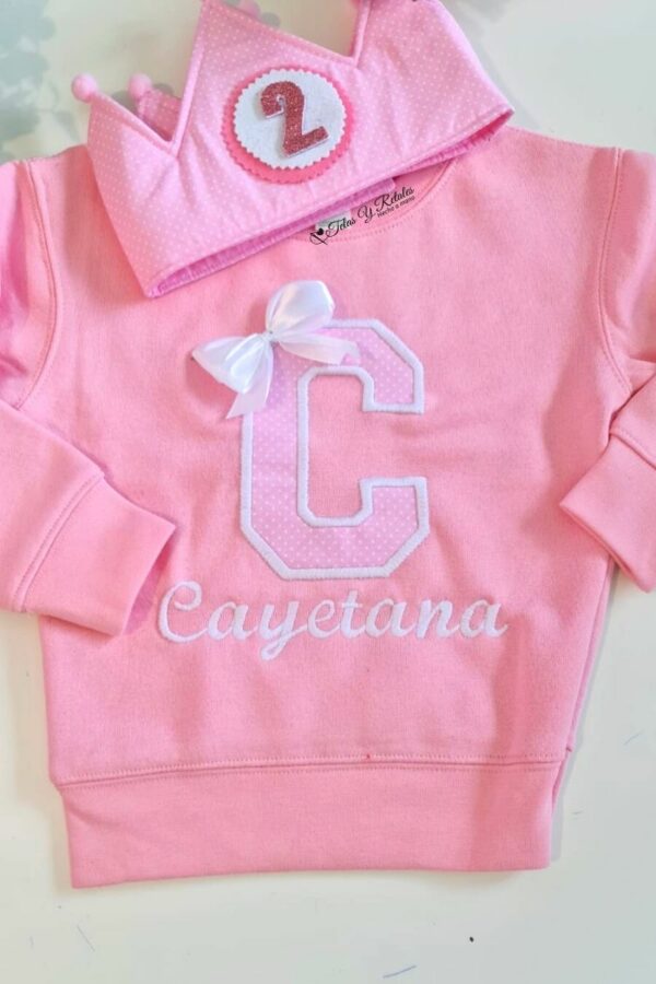 Corona de Cumpleaños con Sudadera personalizada