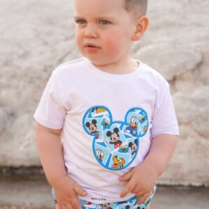 Conjunto de camiseta y cubrepañal de Mickey - Imagen 2