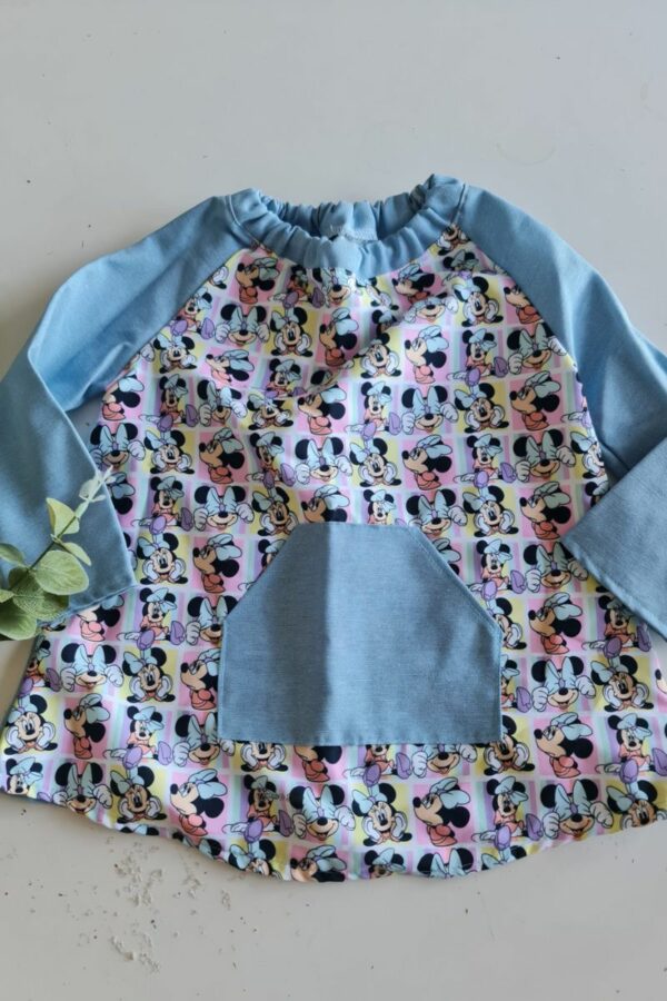 Babi escolar celeste minnie multicolor