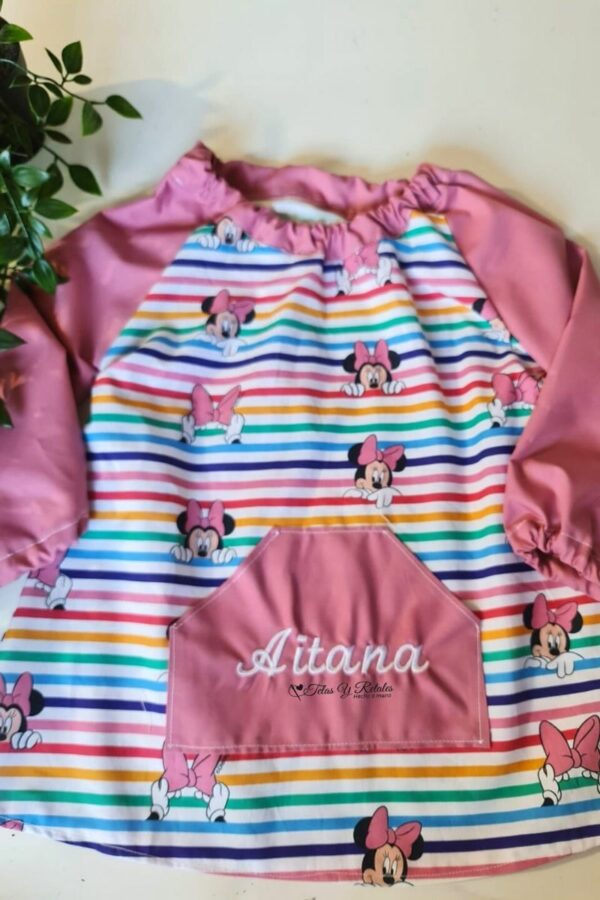 Babi Escolar Minnie Rayas Multicolor