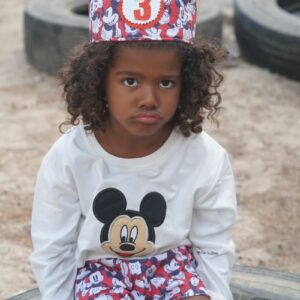 Conjunto de Cumpleaños de Mickey Mouse rojo