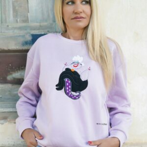 Sudadera lila para mamás de Ursula de La Sirenita