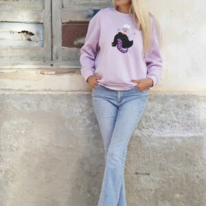 Sudadera lila para mamás de Ursula de La Sirenita - Imagen 2
