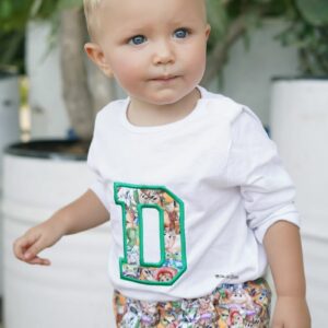 Conjunto camiseta y cubre personalizado con inicial de Toy Story