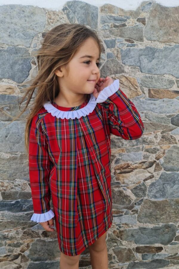 Vestido cuadros escoceses