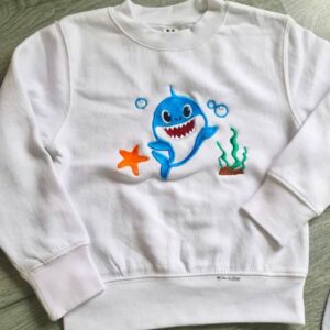 Sudadera Blanca Baby Shark