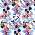 tela minnie mouse azul