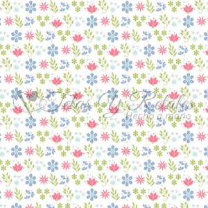 Tela estampado de flores
