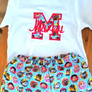Conjunto camiseta y short de la patrulla canina
