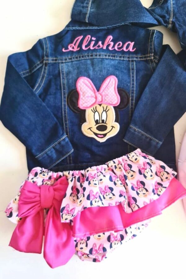 Conjunto Chaqueta y Cubrefalda Minnie Fucsia