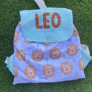 Mochila con solapa Leoncito