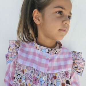 Babi escolar de minnie mouse playa con volante