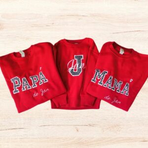 Sudaderas personalizadas para papás, mamás y peques