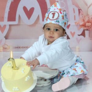 Conjunto de Cumpleaños de la patrulla canina con nombre e inicial
