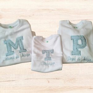 Sudaderas personalizadas para papás, mamás y peques blanca